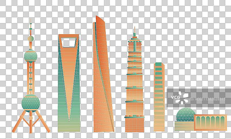 上海地标建筑图片素材