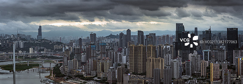 阴天的重庆城图片素材