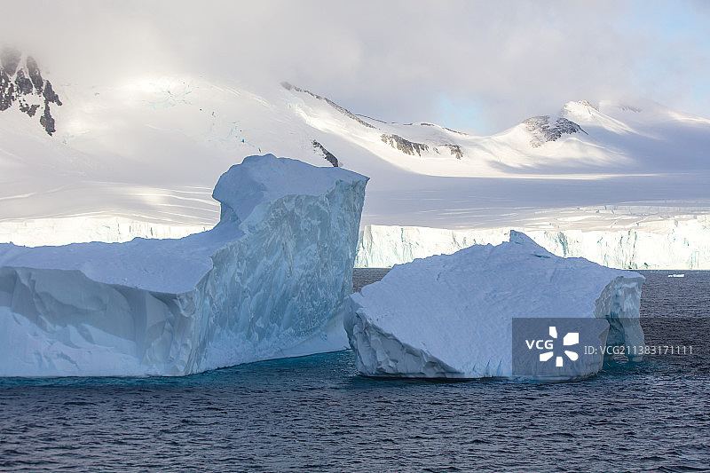 南极冰山与冰川图片素材
