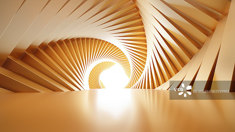 金色旋涡隧道背景图片素材