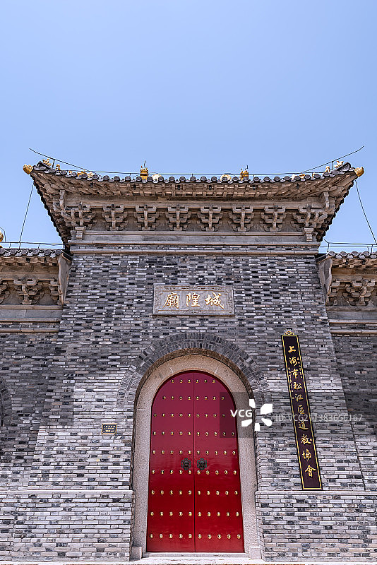 中国上海广富林文化遗址的广富林城隍庙图片素材