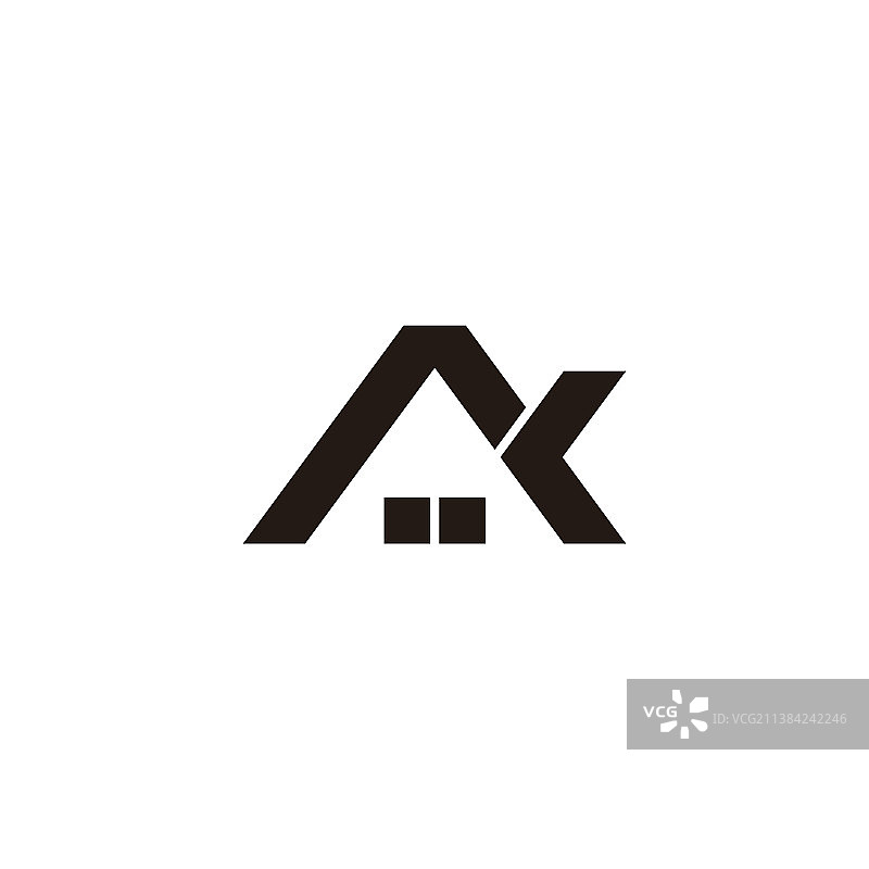 字母k home Windows简单的几何标志图片素材