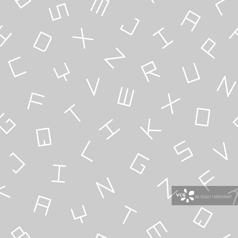 简单无缝的拉丁字母模式图片素材