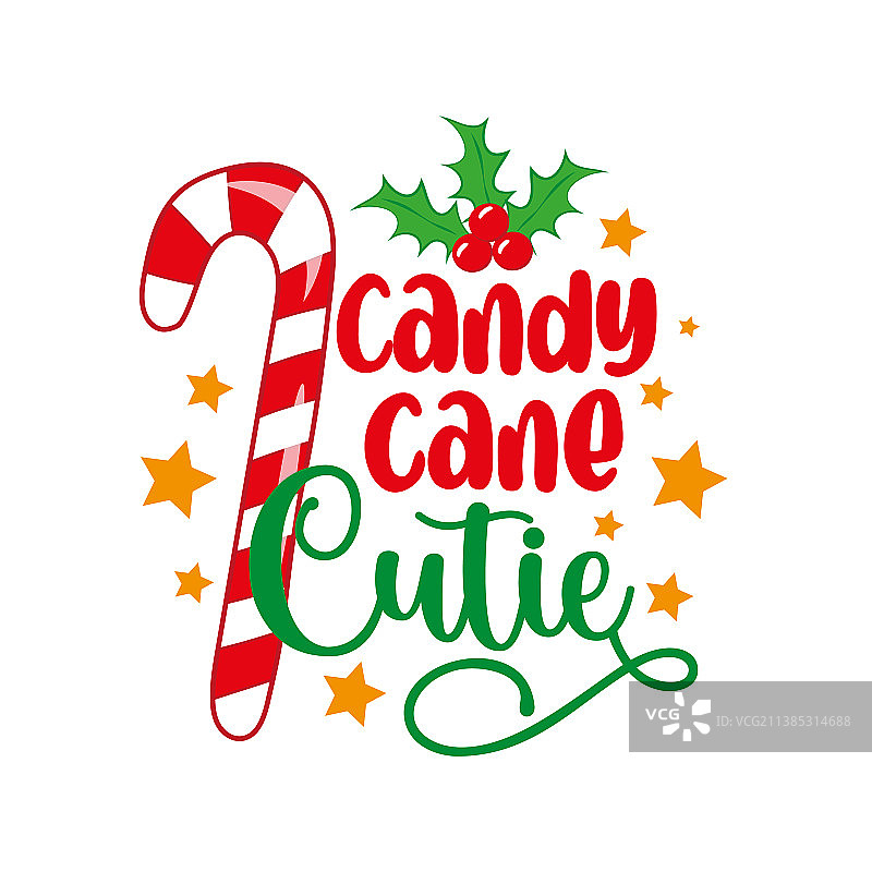 糖果手杖可爱-圣诞糖果装饰图片素材