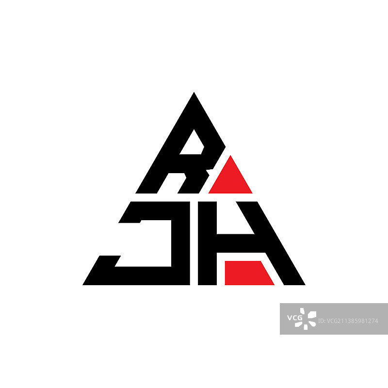 RJH三角形字母标志设计用三角形图片素材
