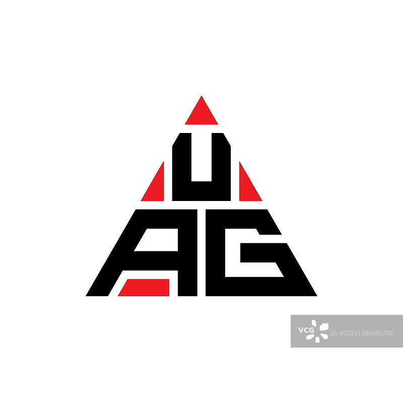 Uag三角形字母标志设计用三角形图片素材