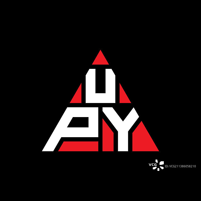 Upy三角形字母标志设计与三角形图片素材