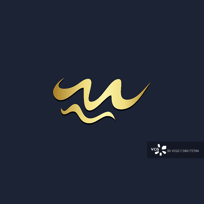 抽象波m首金logo图片素材