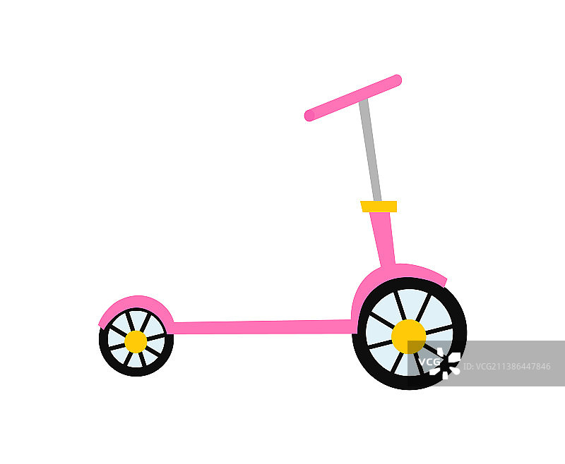 美丽的粉红色踏板车图片素材