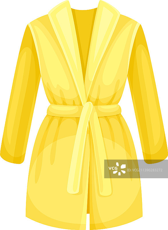 黄色女性浴衣卡通睡袍图片素材