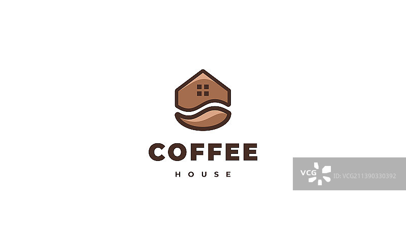 咖啡家居logo设计模板图片素材