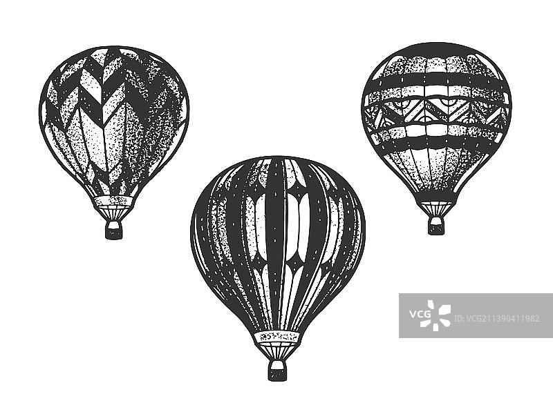 气球航空浮空器草图图片素材