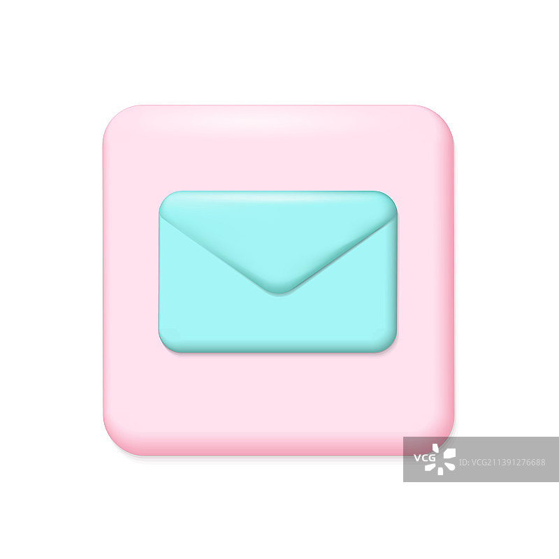 3d纸信封卡通标志电子邮件留言张贴图片素材
