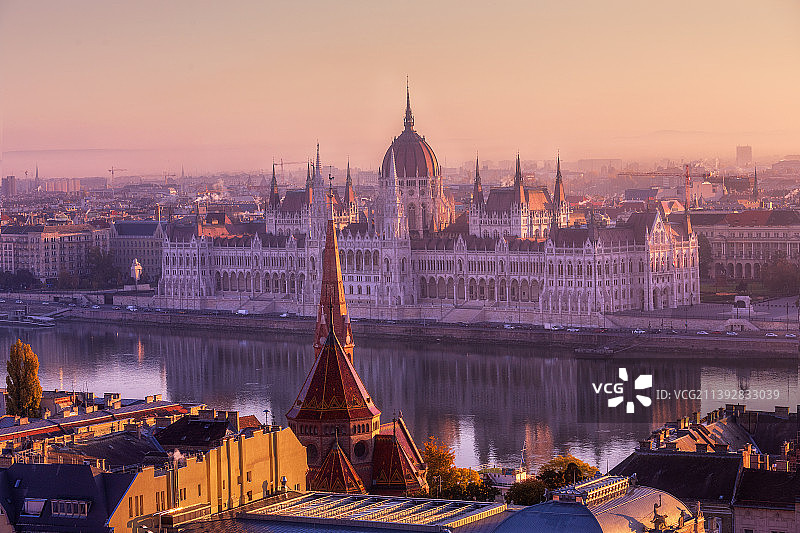东欧匈牙利布达佩斯国会大厦图片素材