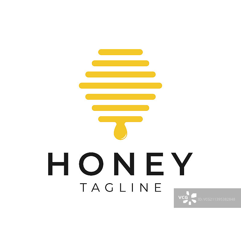 蜜蜂蜂蜜标志图标设计图片素材
