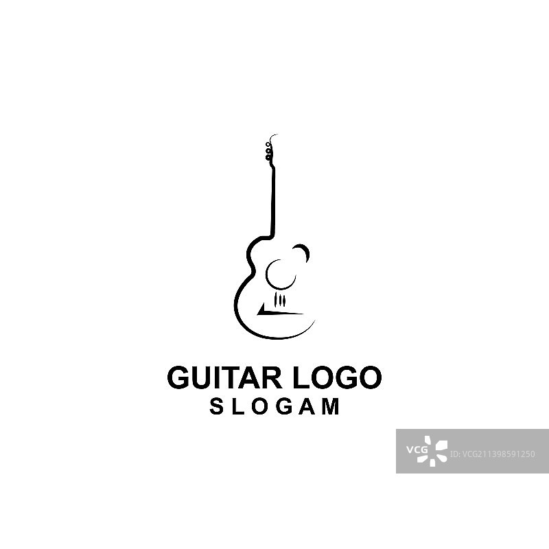 吉他标志设计乐器图片素材