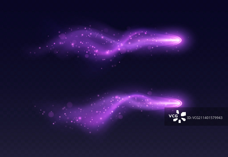 紫光小径魔法星尘与雾霾和图片素材