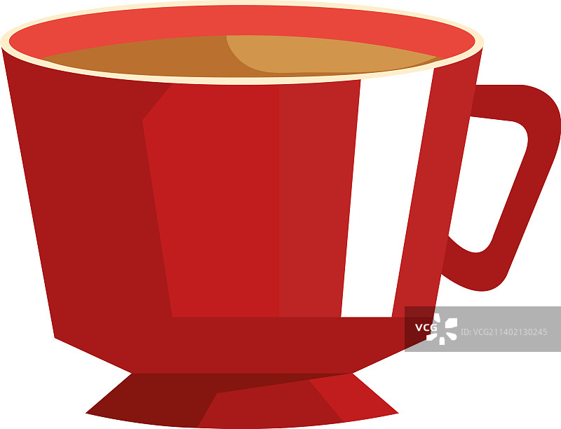 红色咖啡杯饮品图片素材