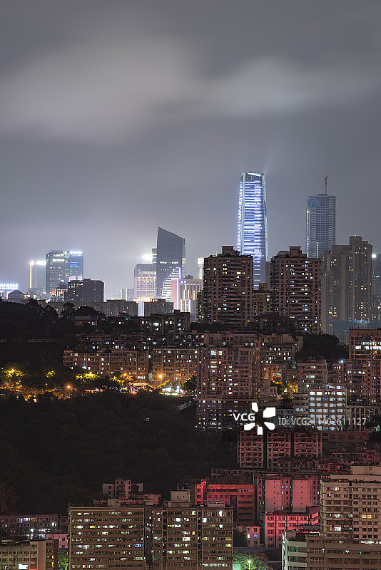 重庆渝中半岛城市夜景图片素材