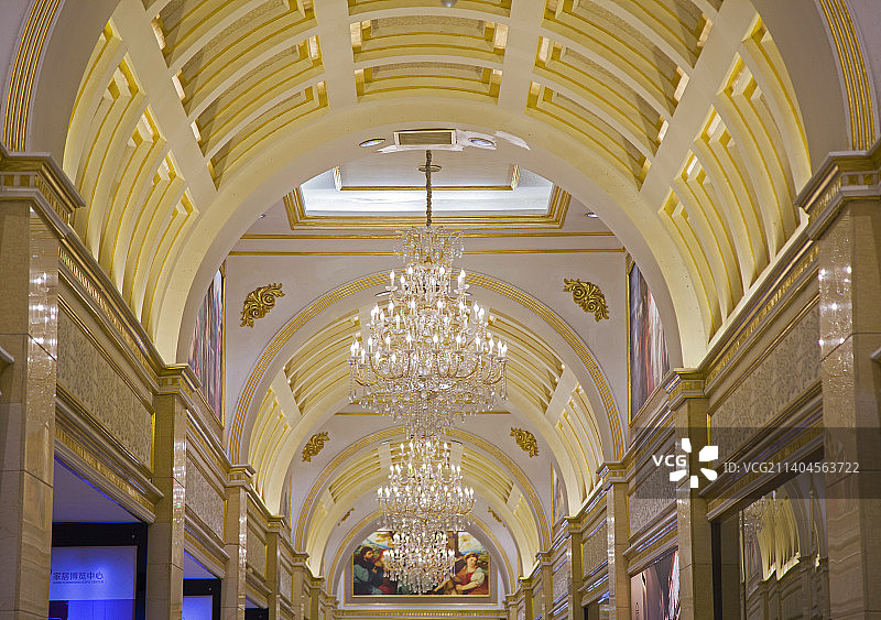 欧式穹顶拱形走廊图片素材
