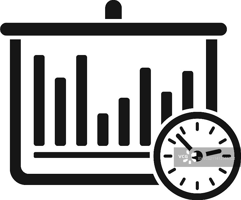 横幅计时器图标简单的时钟项目图片素材