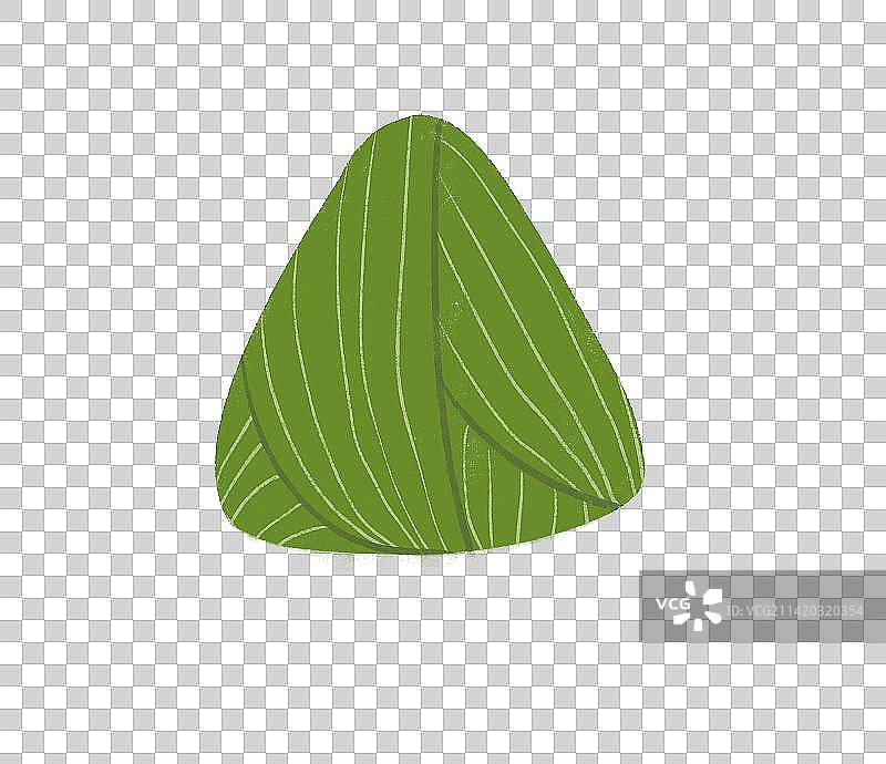 绿色的粽子插画元素图片素材