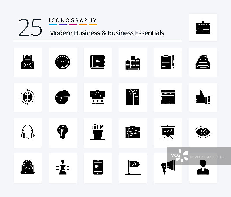 现代商务和商务必需品25坚实图片素材