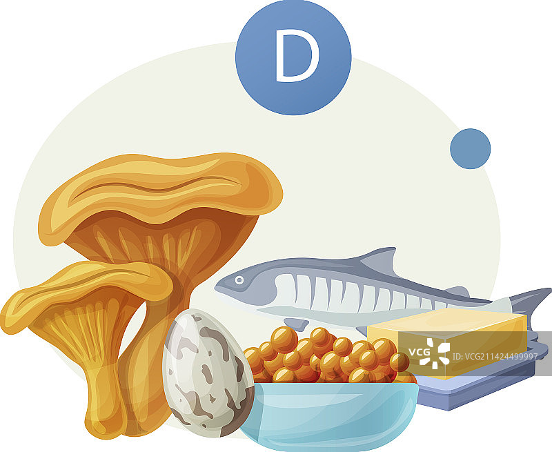 维生素d的天然食物来源图片素材
