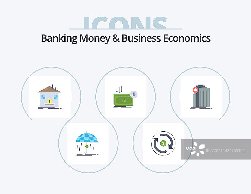 银行货币和商业经济平icon图片素材