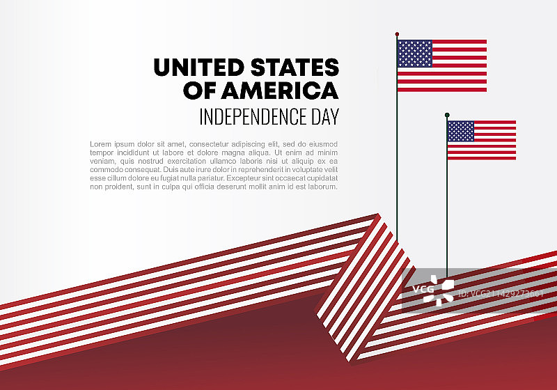 美国独立日背景横幅图片素材