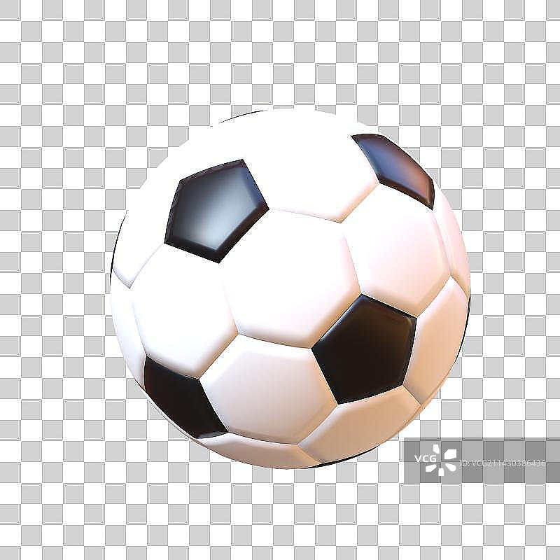 3D立体写实足球元素图片素材