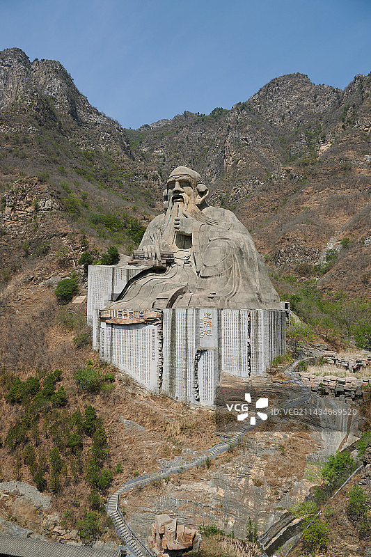 北京圣莲山老子像图片素材