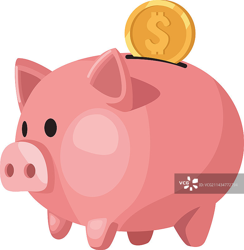 小猪存钱图片素材