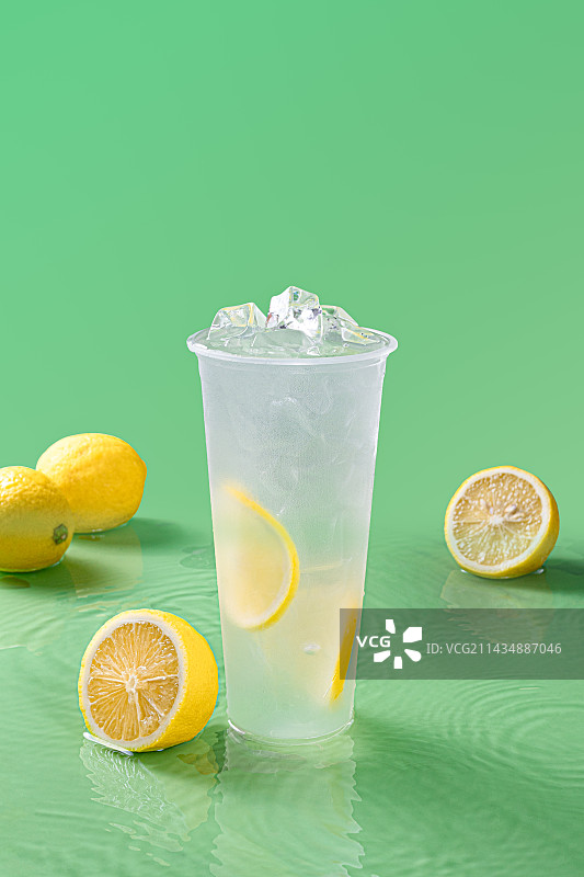柠檬水 青提绿茶 西柚茶 饮品图片素材
