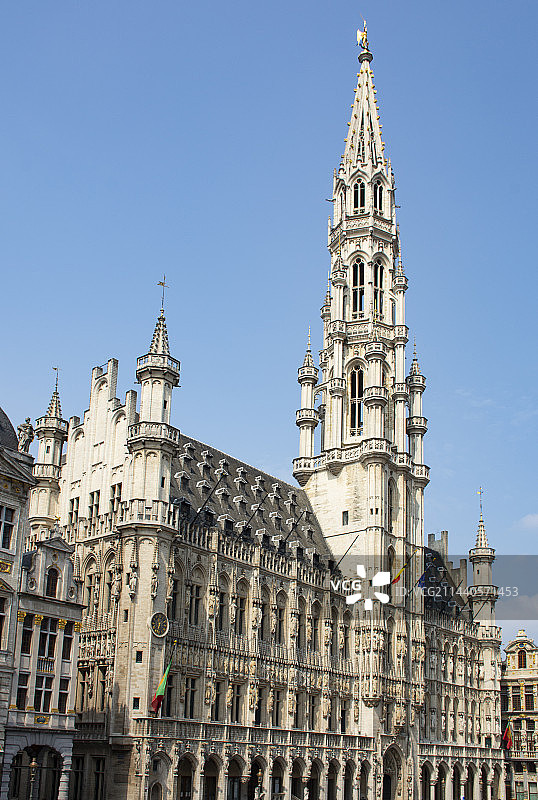 比利时布鲁塞尔市政厅建筑图片素材