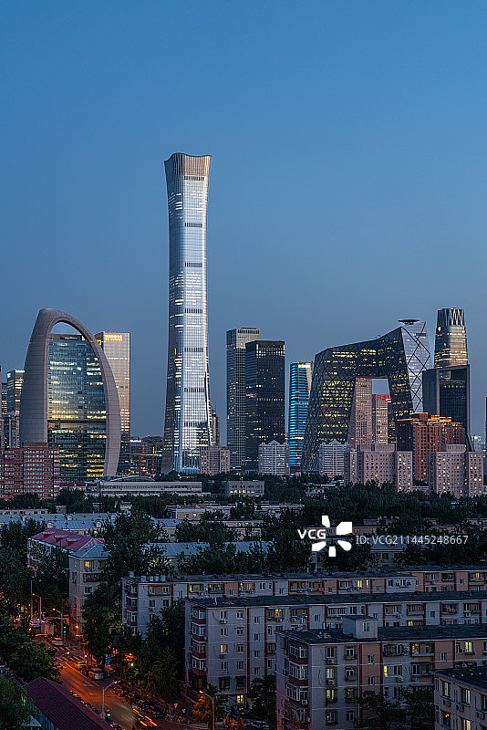 北京国贸cbd城市风光地标建筑图片素材