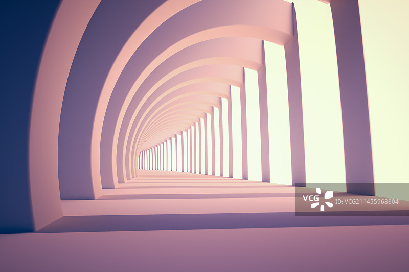建筑隧道空间背景3D渲染图片素材