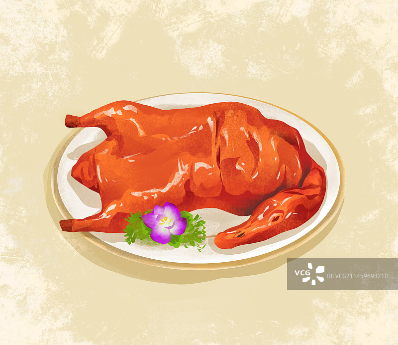 合肥特色美食之庐山烤鸭图片素材