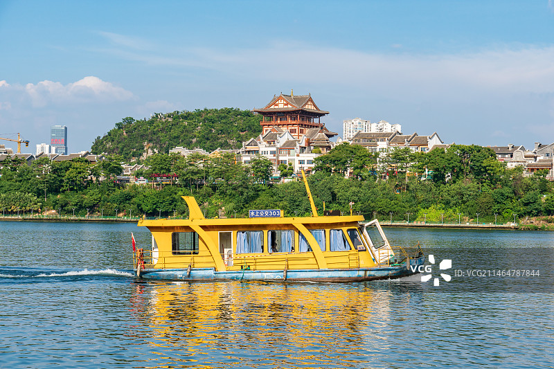 广西柳州水上公交图片素材