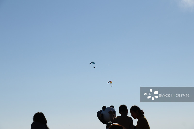 太湖滑翔伞图片素材