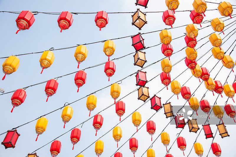 节日灯笼 传统文化 节日庆典 各式灯笼 喜庆 春节素材 大片灯笼 元宵节 传统习俗图片素材