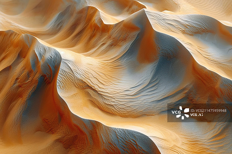 【AI数字艺术】沙漠中的岩层图片素材