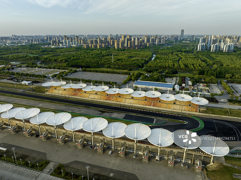 上海赛车场航拍2024图片素材