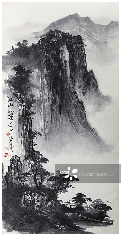 中国画—山水图片素材