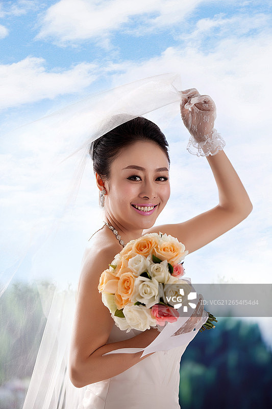 浪漫婚纱新娘图片素材