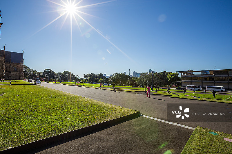 悉尼大学广场阳光图片素材