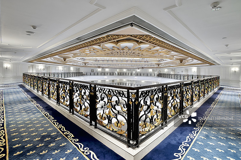 北京CBD欧洲古典风格酒店大厅走廊图片素材
