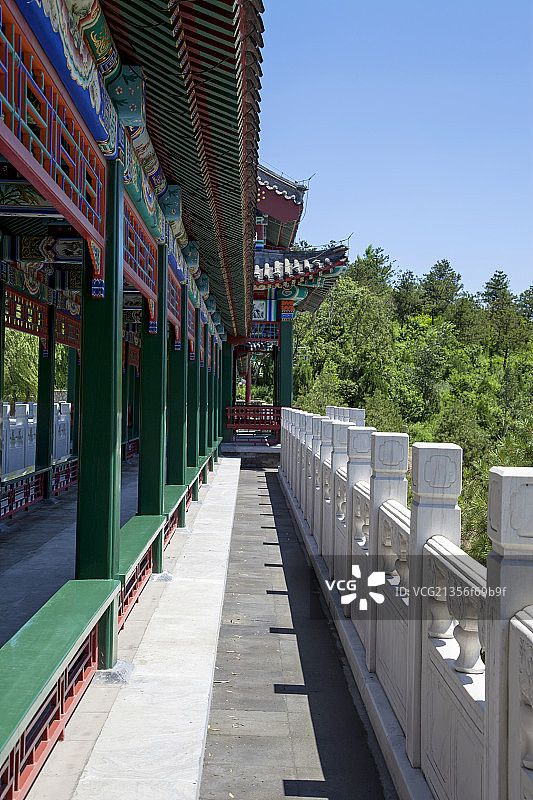 中国古典园林建筑亭台楼阁图片素材