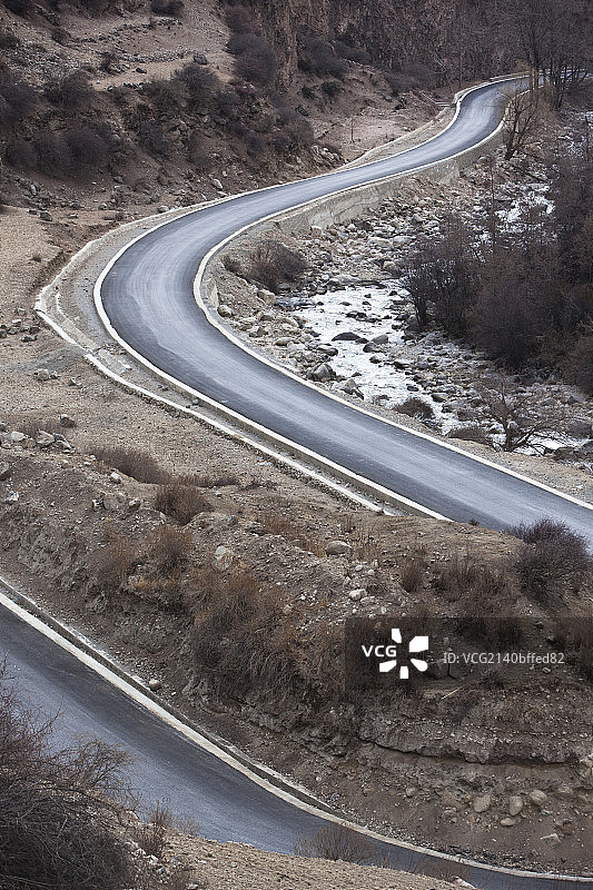 西藏的公路图片素材