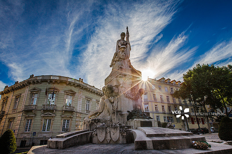 葡萄牙里斯本街头雕塑图片素材